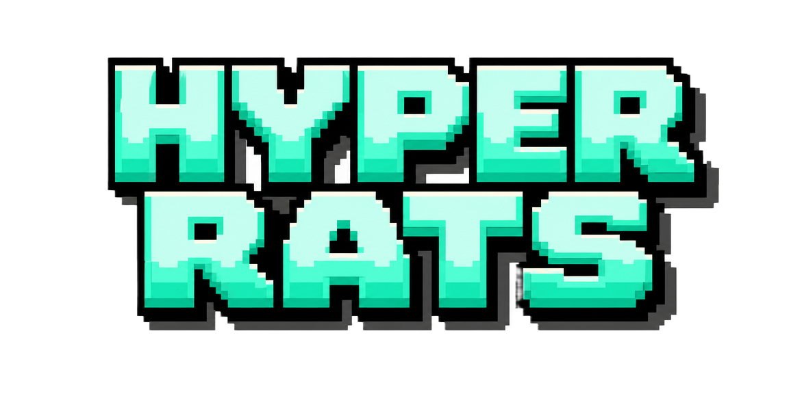 Hyper Rats pixel-art logo